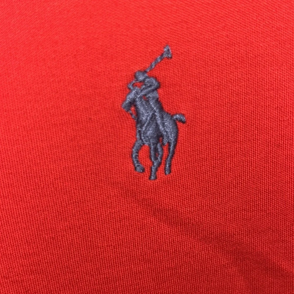 Ralph Lauren Red Polo Shirt Classic Cotton Casual